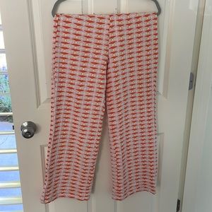 Pattern knit pants